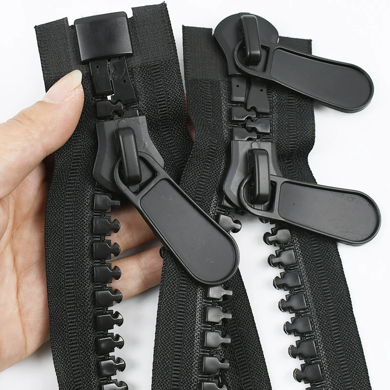 

1Pc 20# Extra Large Resin Zipper 70-150cm Single/Double Open-End Zip Outdoor Tent Long Zippers for Sewing Closure Zips Repair