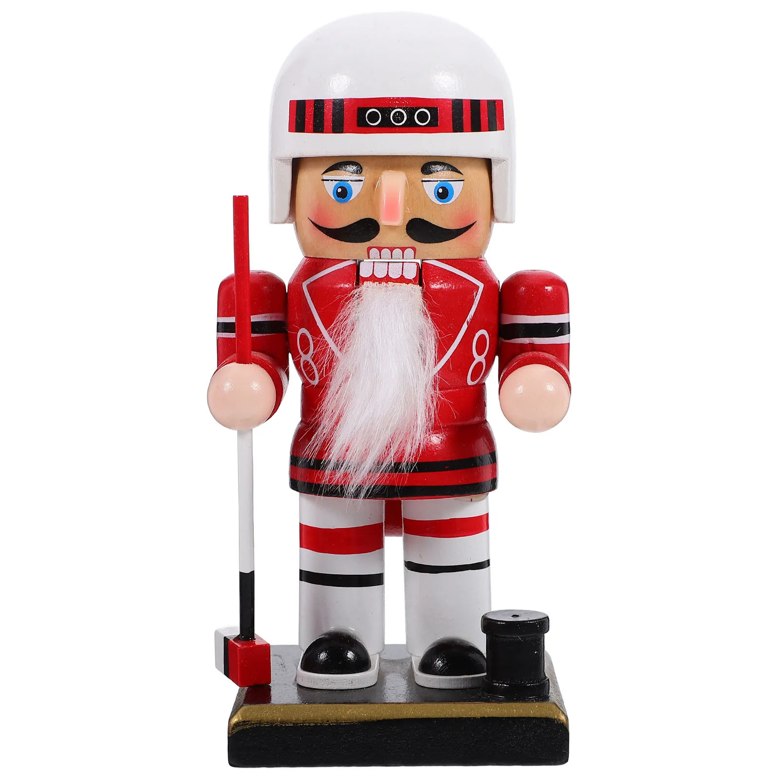 

Ice Hockey Sports Nutcracker Wooden Christmas Table Centerpiece Xmas Holiday Decor Christmas Nutcracker Nutcrackers