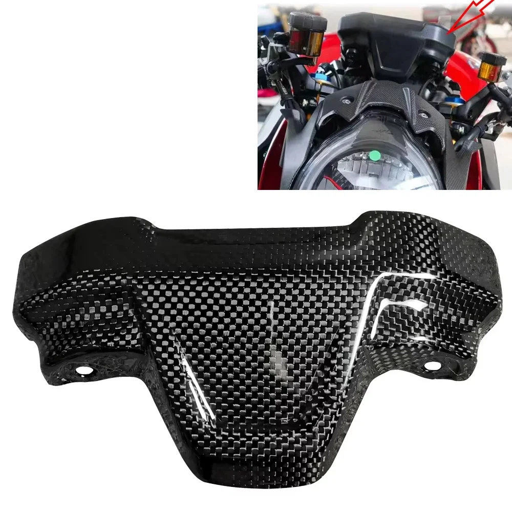 

Brutale1000 2022 2023 Motorcycle Carbon Fiber Accessories Fairing Instrument Cover Protective Cover For MV Agusta Brutale
