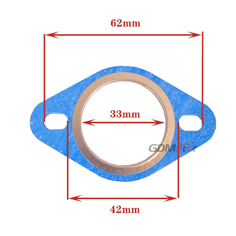 Taiwan Universal Modified Motorcycle Exhaust Gasket DIO yamaha JOG GY6 Worldwide Exhaust Pipe Interface Flat Gasket  28m 32m 33m