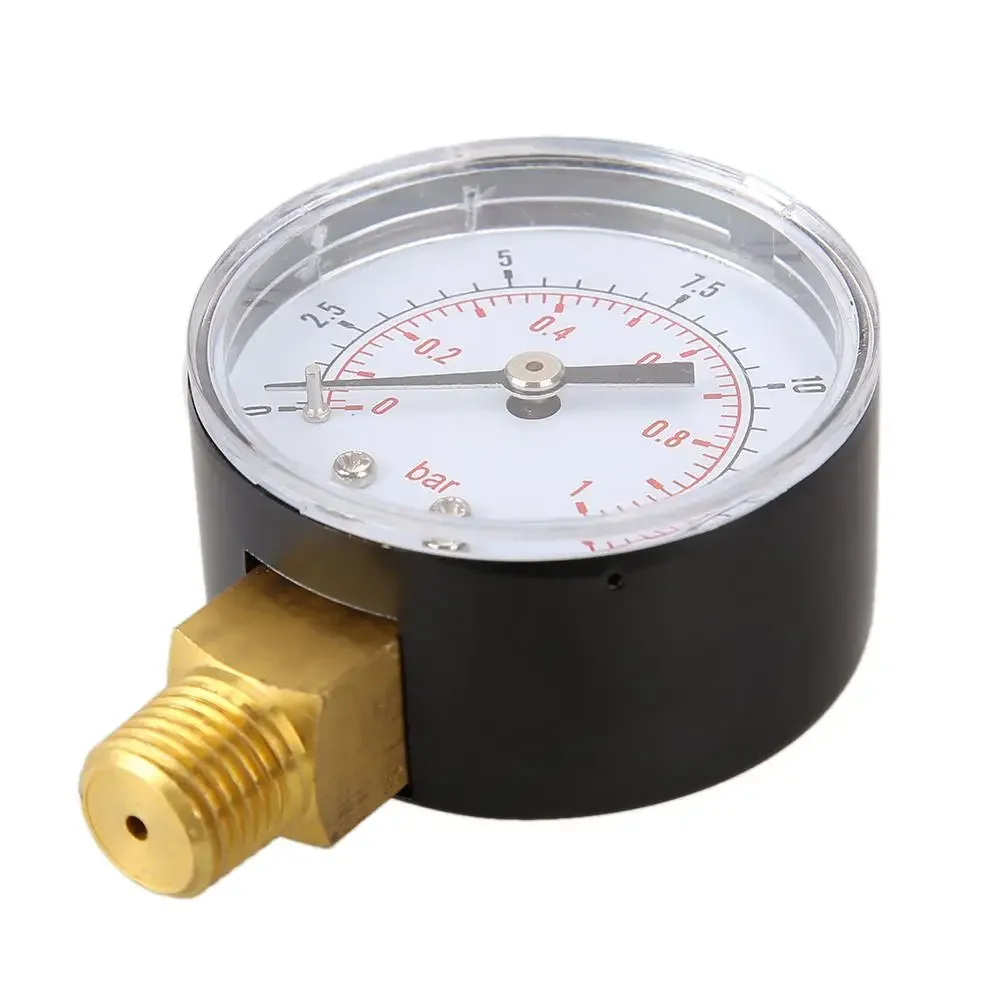 Imagem -02 - Psi 1bar Compressor de ar Combustível Medidor de Baixa Pressão 50 mm Barra Medidor Testador Hidráulico Dial Manômetro Ts5015psi 15