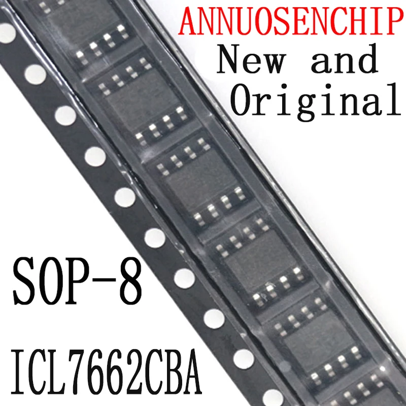 10PCS New And Original SOP-8 ICL7662 SOP8 ICL7662CBA+T SOP8 CMOS Voltage Converters IC ICL7662CBA