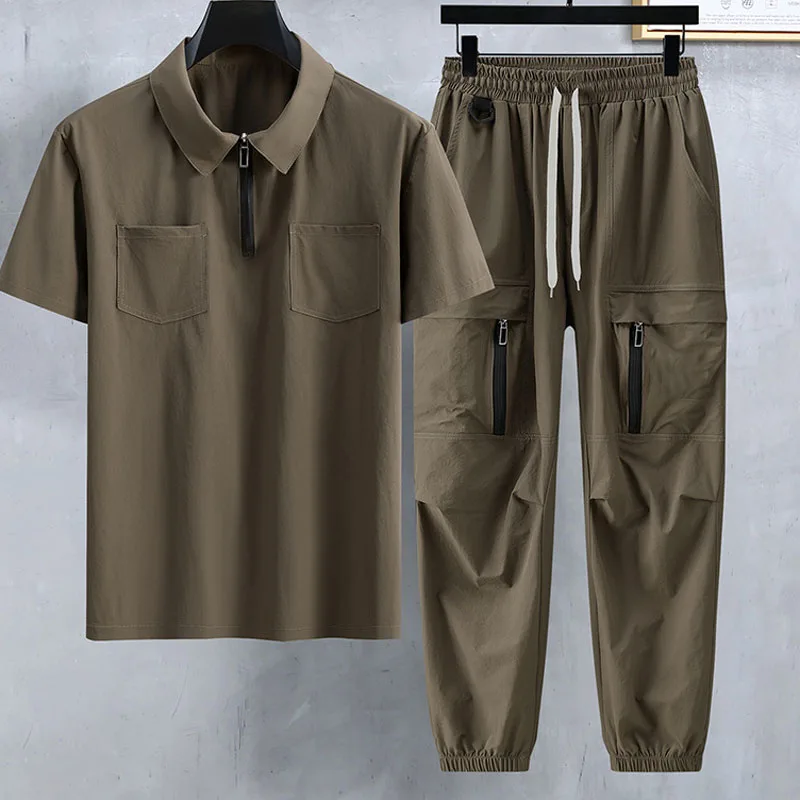 

Summer Men Large Size Thin T-shirt Casual Polos Set 9XL 10XL 11XL 160KG