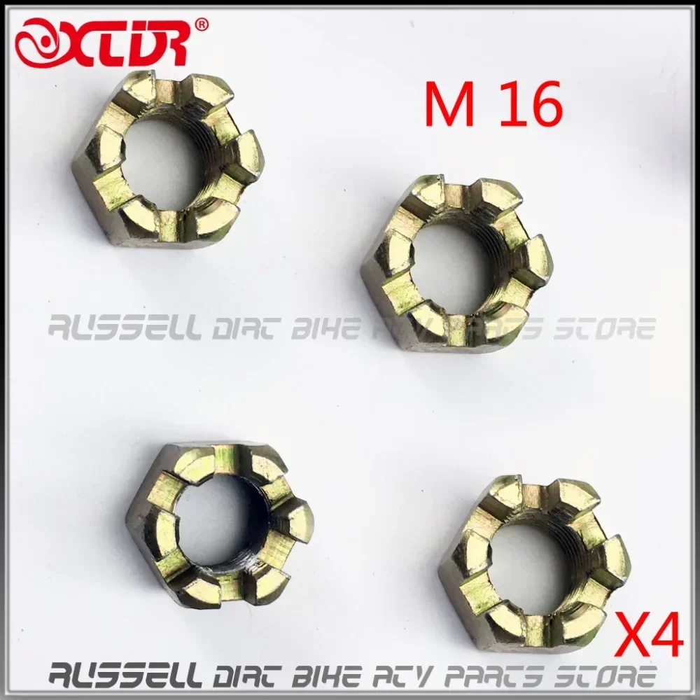 Groove Nuts Screw M16 x 1.5 M14 x 1.5 M10 M12x1.25 M20 M22 For Tricycle Go karting Golf Car wheel Agricultural Vehicles ATV 4pcs