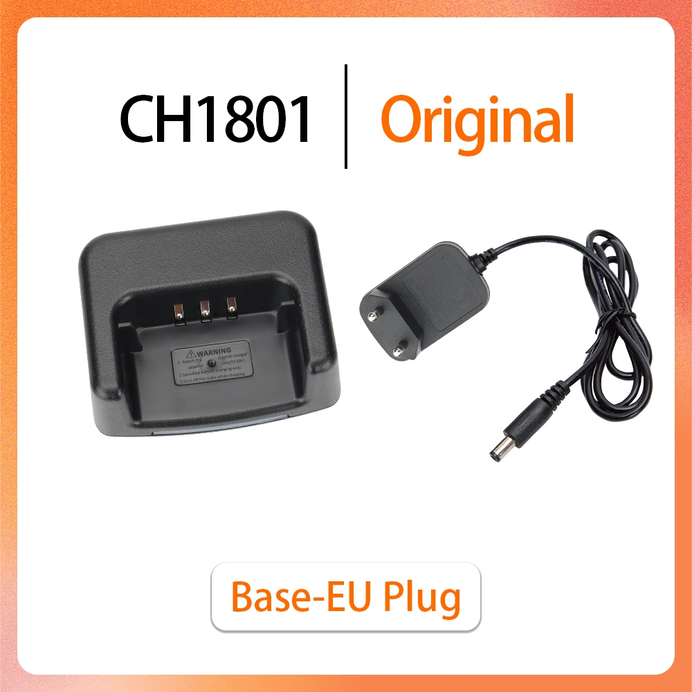 Baofeng-شاحن راديو هام أصلي باتجاهين ، ملحقات لاسلكي ، شاحن بطارية ، EU ، US ، USB Plus ، DR-1801 ، DR1801