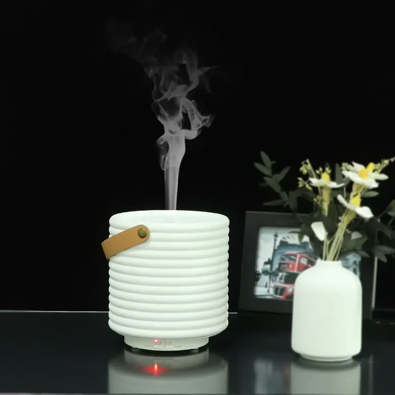 Natural Electric Ultrasonic Stone Air Humidifier Ceramic Aroma Diffuser for Office Desktop Luxury Essential Oil Diffuser