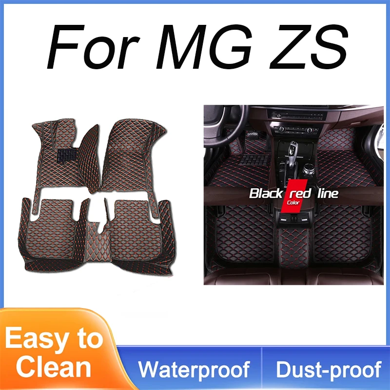 

Custom Automotive Car Floor Mats For MG ZS 2022 Auto Luxury Leather Men Women Car Mats Full Coverage
