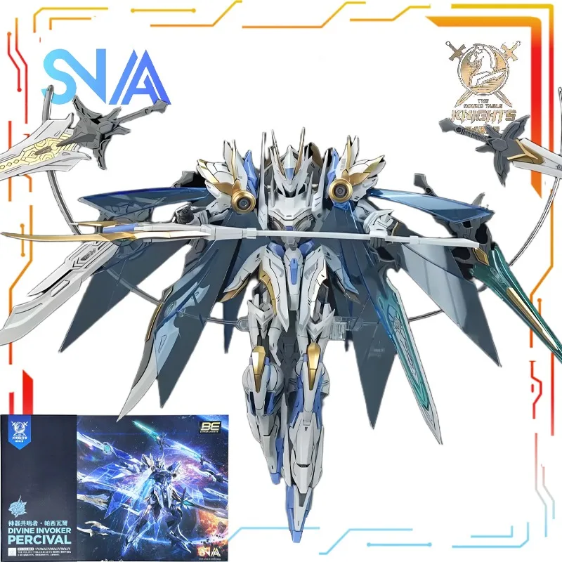 

New SNAA Plastic Assembled Movable Mecha Round Table Knight Artifact Resonator Parsival Luxury Edition for Boys Holiday Gift