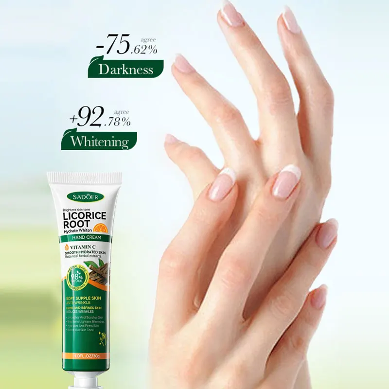 Licorice Hand Cream Vitamin C Moisturizing Nourishing Lasting Smooth Repairing Hydrating Natural Hand Care In Autumn Winter 2024