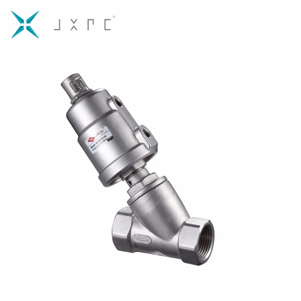 Pneumatic Mechanical Valves Pneumatic Actuator Stainless Steel Right Angle Seat Valve