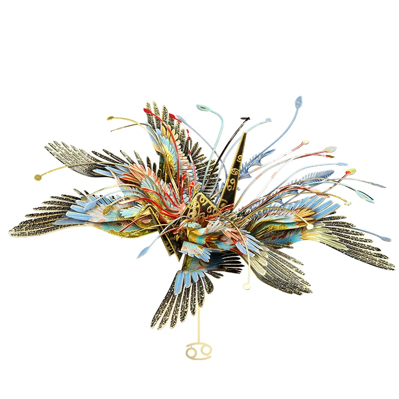 

Piececool 3D Metal Puzzle Multicolour Thousand Cranes Cancer Model kits DIY Laser Cut Assemble Jigsaw Toy GIFT For Children