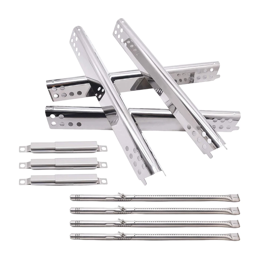 

Home Barbecue Fire Baffle Set Flame Divider Easy Install Grill Parts Oven As Shown High Temperature Resistance
