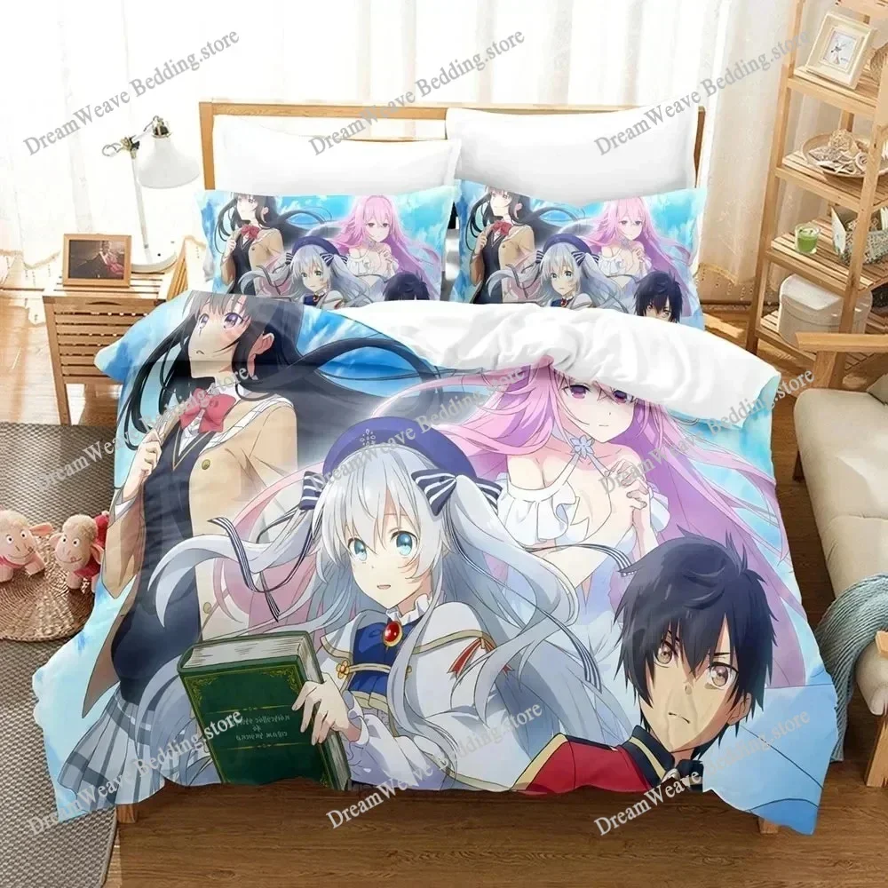 Seirei Gensouki Bedding Set Single Twin Full Queen King Size Bed Set Aldult Kid Bedroom Duvetcover Sets Bed Sheet Set 2025741