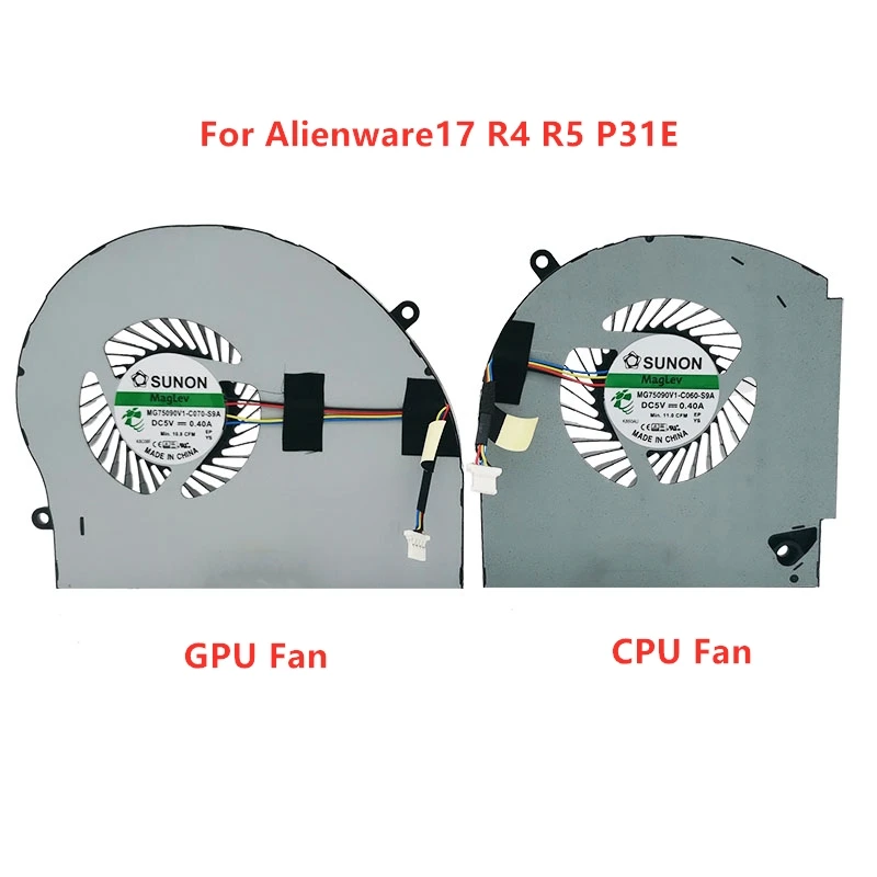 

New Original Laptop CPU Cooling Fan For DELL Alienware17 R4 R5 P31E