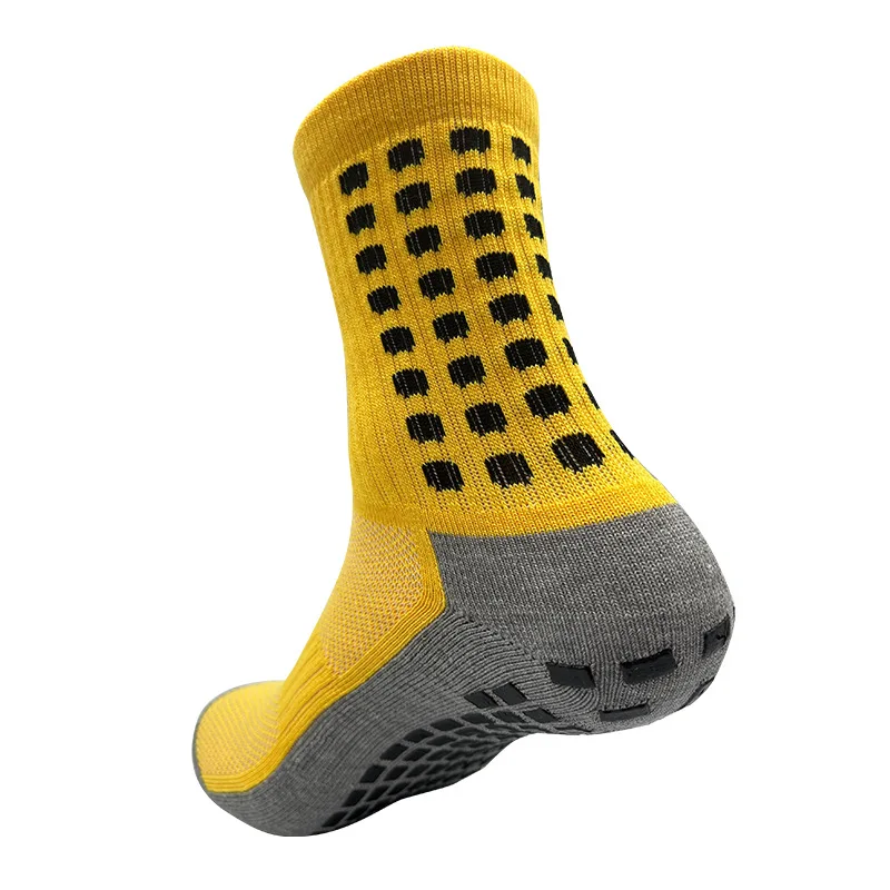 Calcetines de fútbol transpirables para Hombre y mujer, medias deportivas antideslizantes con agarre, para ciclismo, para jóvenes y adultos, 5 pares