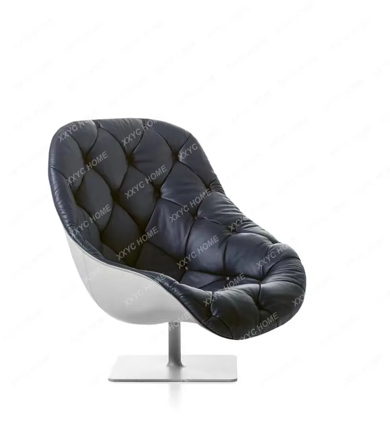 Designer Special-Shaped Rotatable Pull Buckle Leisure Chair Italian Modern Living Room Couch High-End