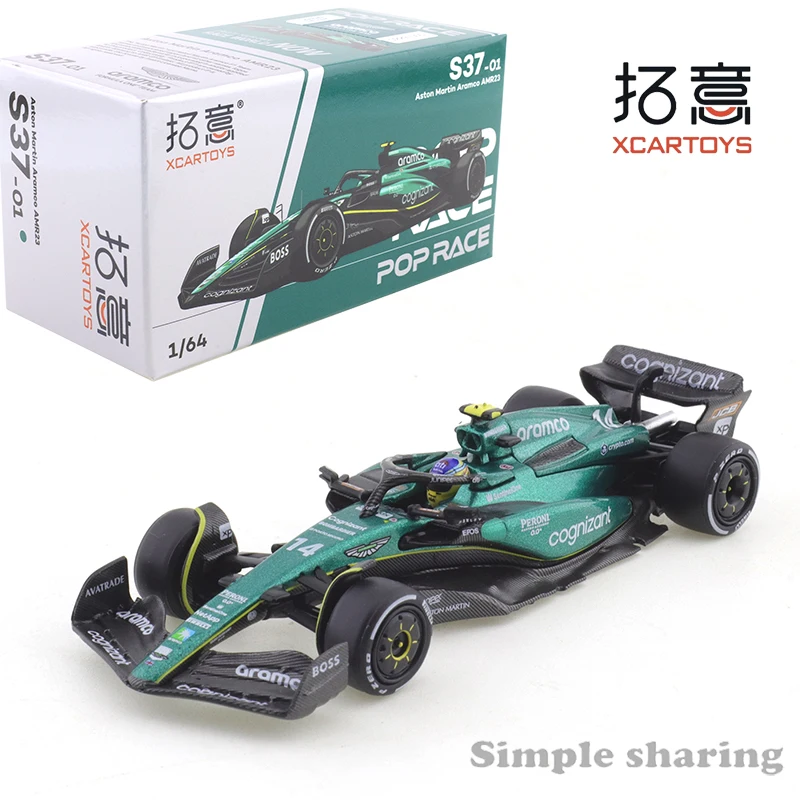 

XCARTOYS POP RACE Aston Martin AMR23 F1 Supercar Collection Figurine 1/64 Alloy Racing Model