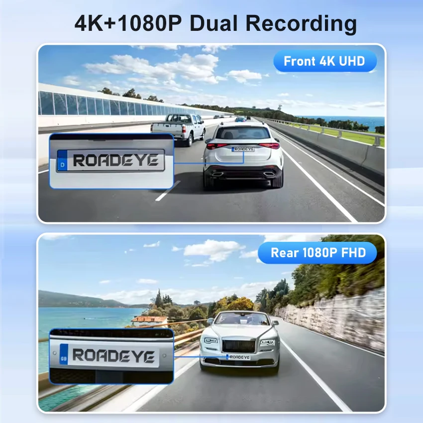 4K 2160P Dash Cam Car Video Recorder DVR for MG ZS ZX EZS ZST VS Astor 2020 2021 2022 2023 2024 with USB Port By APP Control