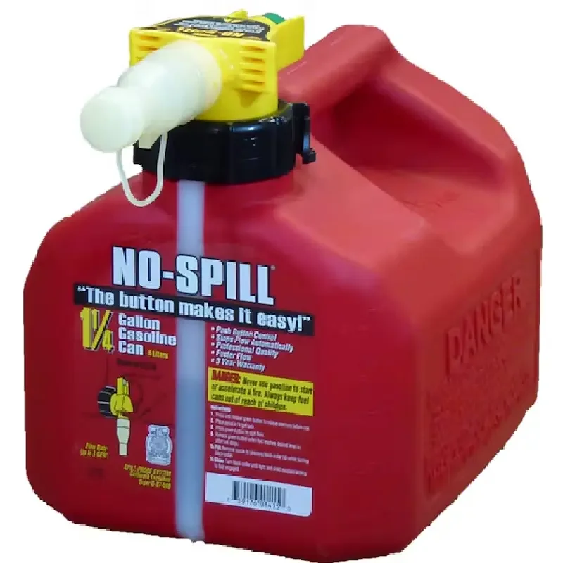 

No-Spill Plastic Gas Can 1.25 gal