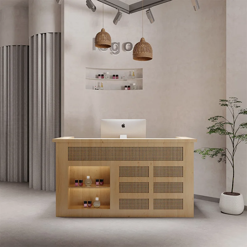 Japanese-style Checkout Counters Clothing Stores Beauty Salons Checkout Counters Front Desk Reception Furniture Cajero JT40C