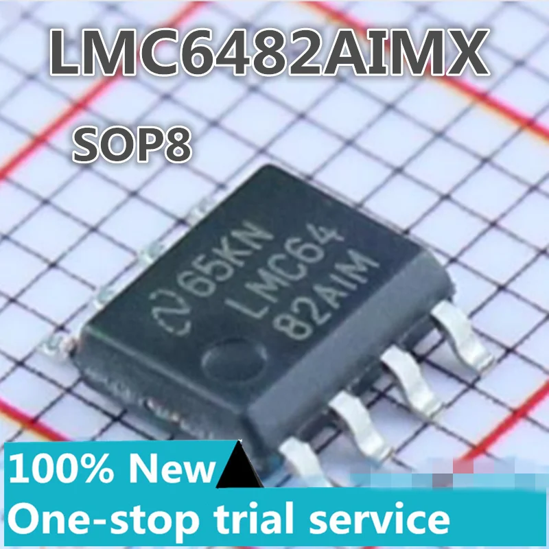 5-100pcs LMC6482AIM LMC6482AIMX/NOPB package SOP8 dual rail to rail operational amplifier IC chip Buffer amplifier chip new orig