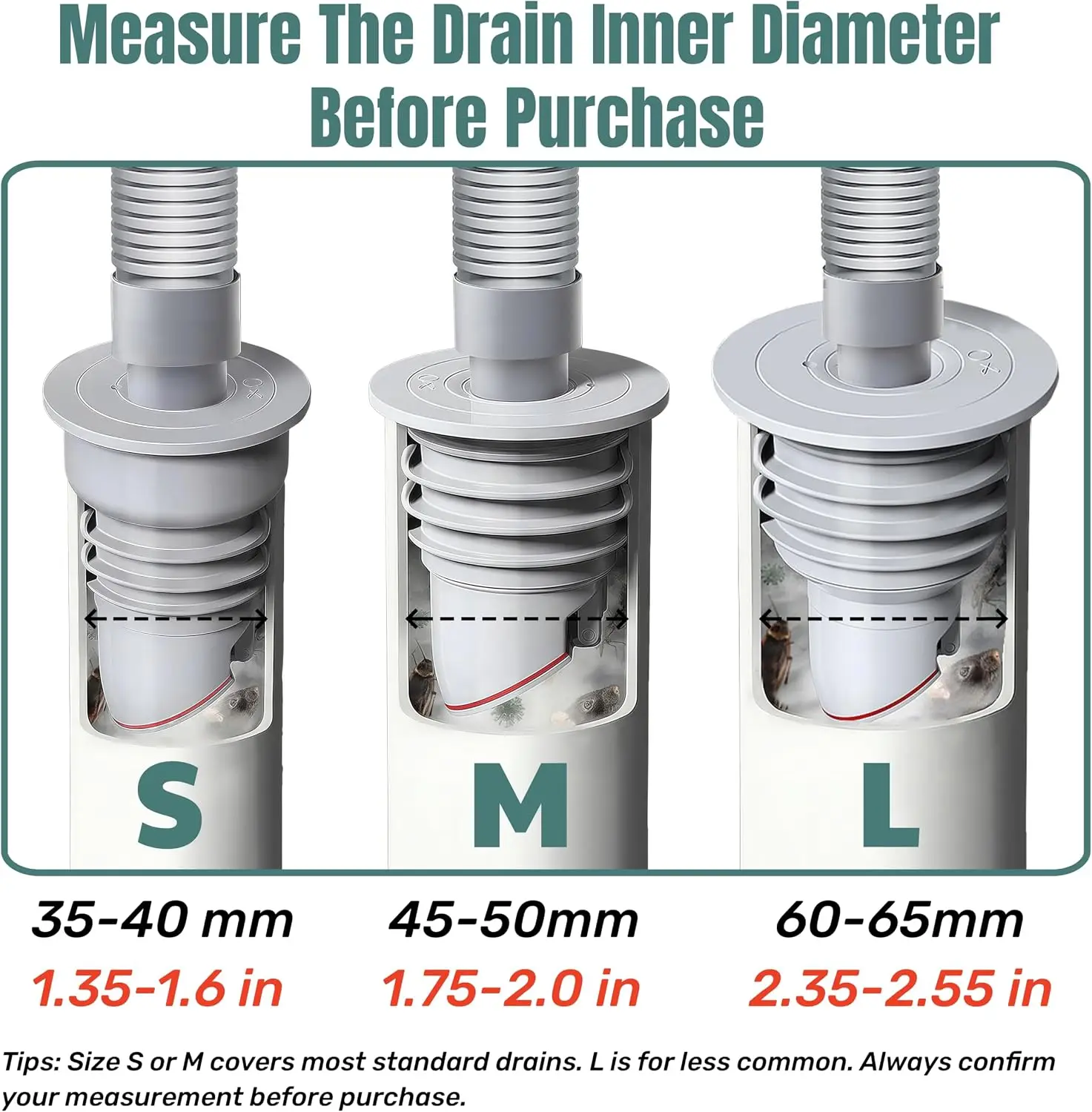 Silicone Sewer Pipe Seal Plug Anti-Odor Anti-Leak Anti-Backflow Floor Drain Connector For Kitchen Sink Washing Machine Drain Hos
