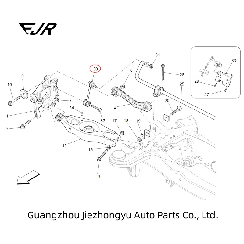 OEM 670002744 For Maserati Ghibli, Quattroporte Ball Tie Rod High quality auto parts