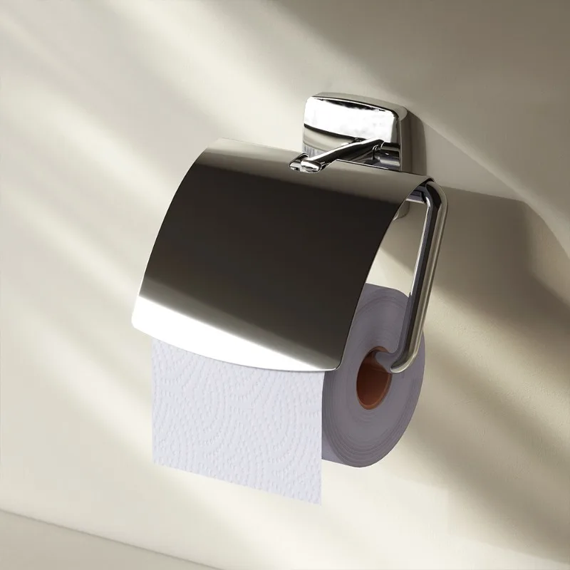 

51021CR Toilet Paper Holder with Lid