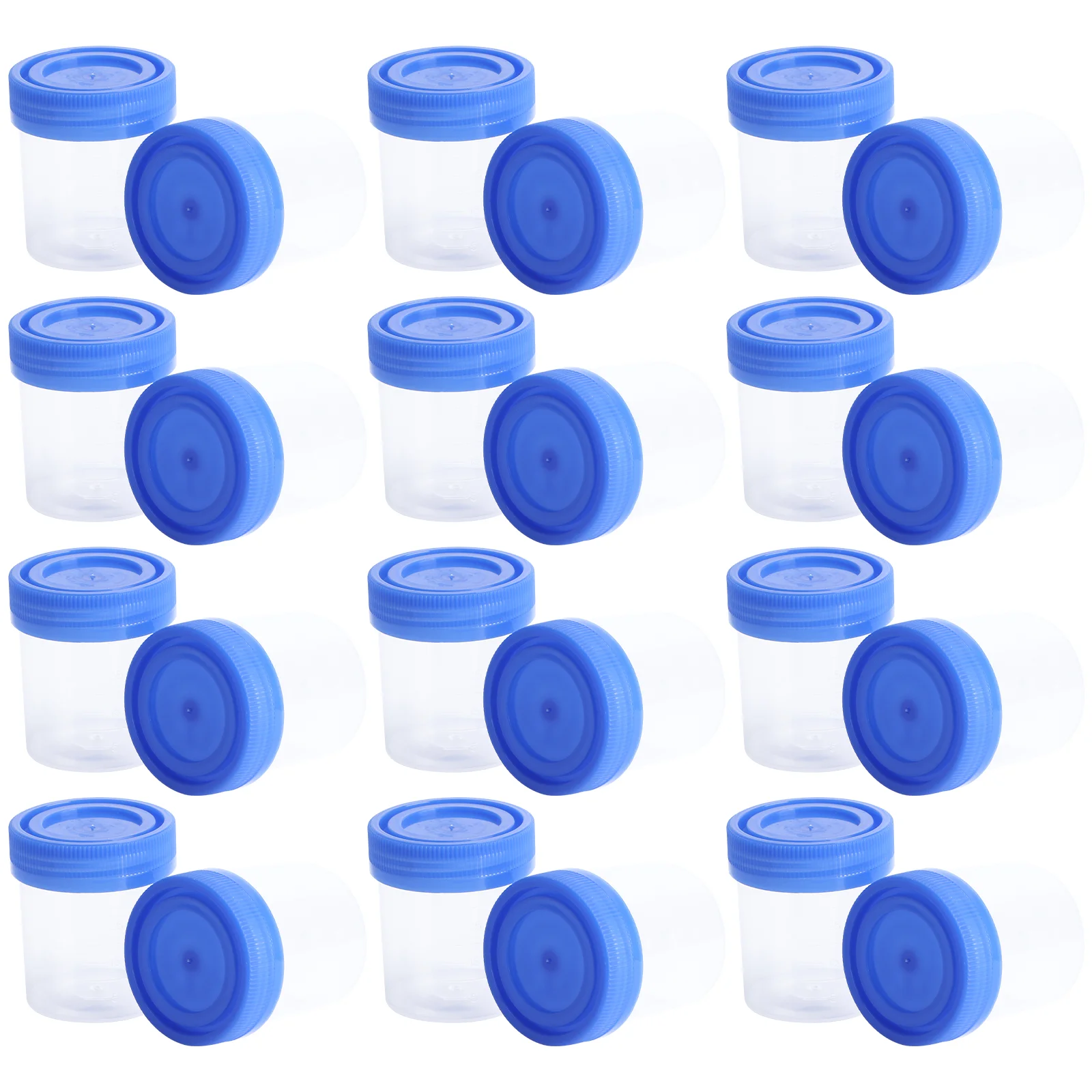 

50 Pcs 40ml Urine Cups Leak Proof Spiral Cover Specimen Container for Laboratory Use Safe Material Test Sampling Cup