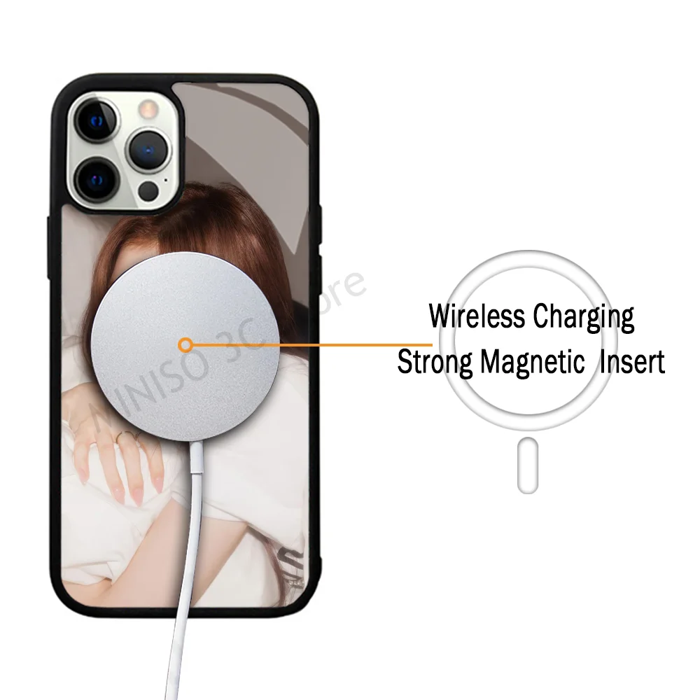 Kpop Girl Sana T-Twice Phone Case Strong Magnetic For IPhone 15 14 13 Pro Max 11 12 Mini For Magsafe