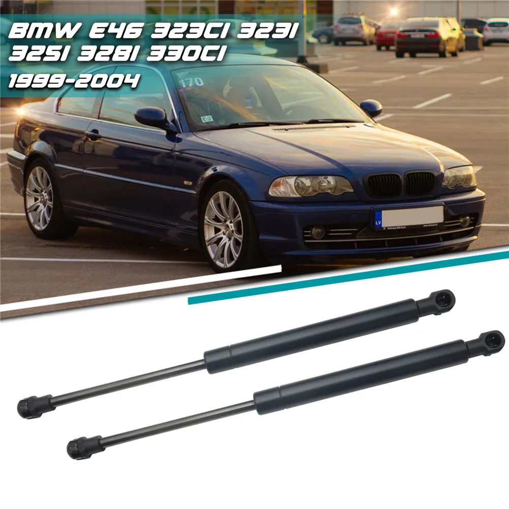 2PCS  For BMW E46 323Ci 323i 325i 328i 330Ci 5 Car Bonnet Hood Lift Supports Shock Struts1238202688
