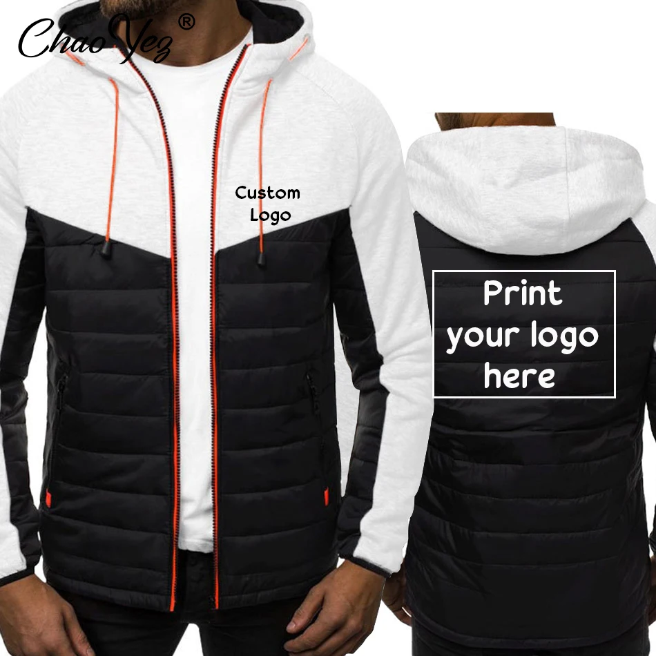 Chaqueta con capucha para hombre, sudadera deportiva con logotipo personalizado, informal, cómoda, de alta calidad, para primavera y otoño, 2024