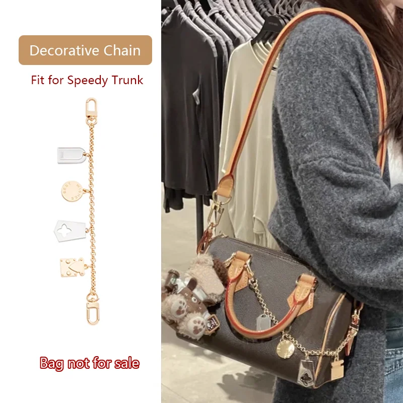 Decorative Chain For Speedy Trunk25 Bag Chain Bag Charm Bag Decoration Keychain Luggage Tag Boarding Pass Bag Accessories