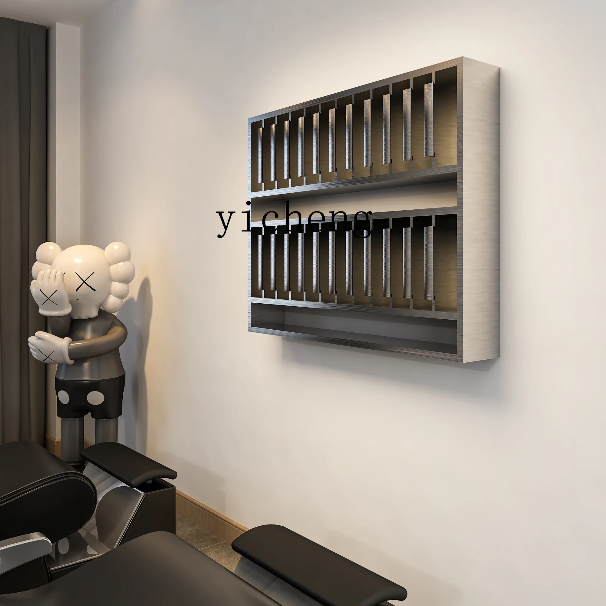 Storage Rack Hair Salon Stainless Steel Hair Dye Rack Barber Shop