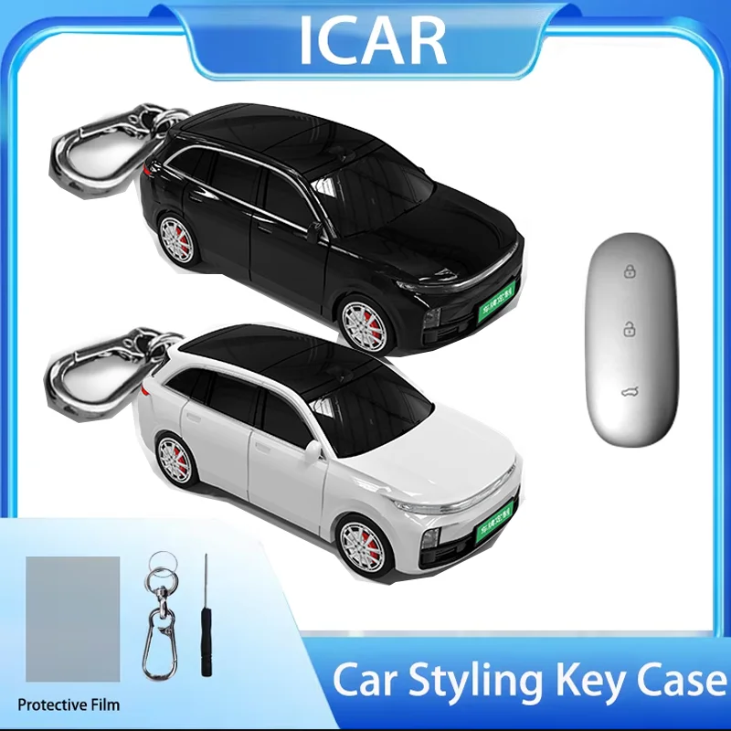 

For Li Lixiang L6 L7 L8 L9 2023 2024 for Ideal L6 Car Model Key CASE Protective Shell FOB Car Key Protective Cover Light Gift