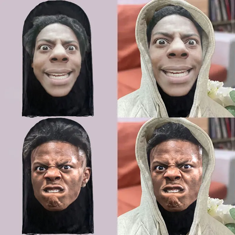 

3D Printing Funny Mask Internet Celebrity IShowSpeed Full Face Masks Elastic Mesh Balaclava Headcovers Cosplay Party Props