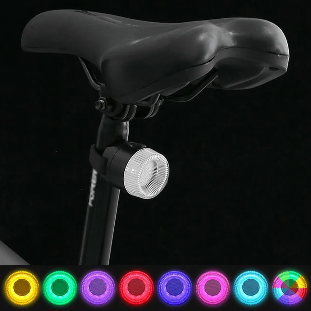 

Bicycle LED Taillight Warning Rear light Type-C Charging 8 Modes Tail Lights Colorful for Night Riding Cycling Accessories