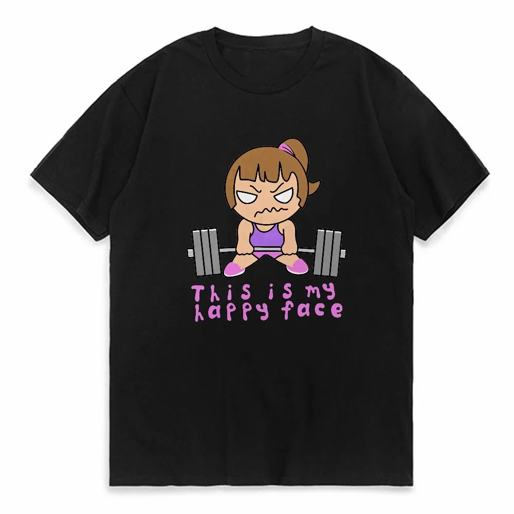 

Funny Gym Barbell Girl He Asked Me To Clean So I Did Three Sets T-Shirt Otaku Short-sleev Top men Women Lovely Graphic Tees