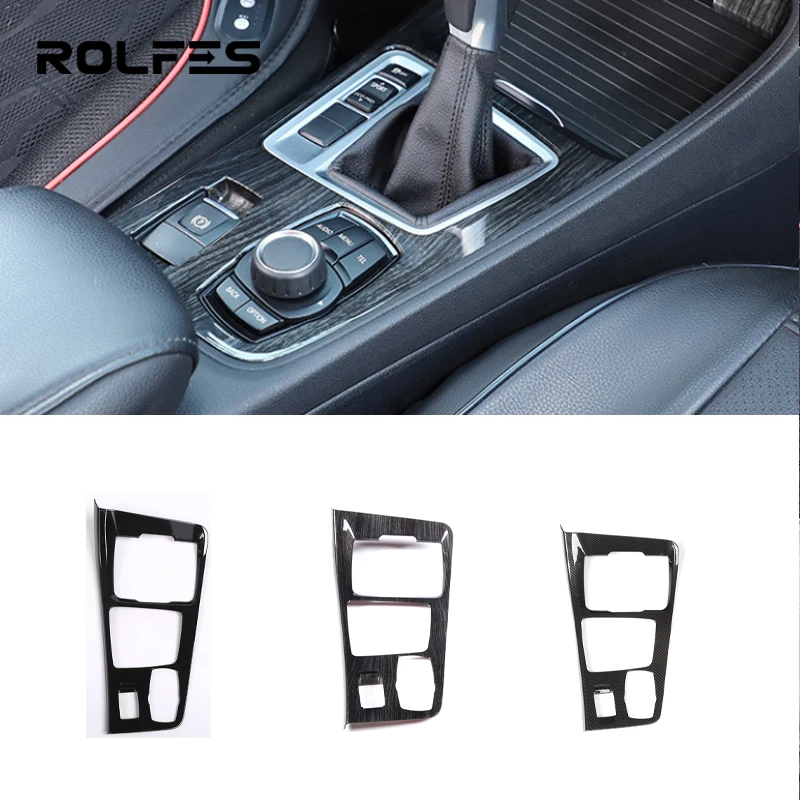 

ROLFES For BMW 1 Series 2017-2020 Car Center Control Panel Frame Interior Decoration Sticker Car Accessories