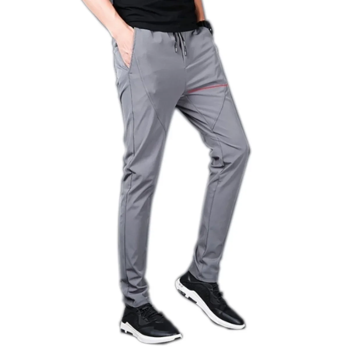 Pantalon sexy à entrejambe ouvert pour homme, fermeture éclair invisible, pantalon de survêtement gay sans entrejambe, voir à travers le fjwith, costume sexuel extérieur pour adulte