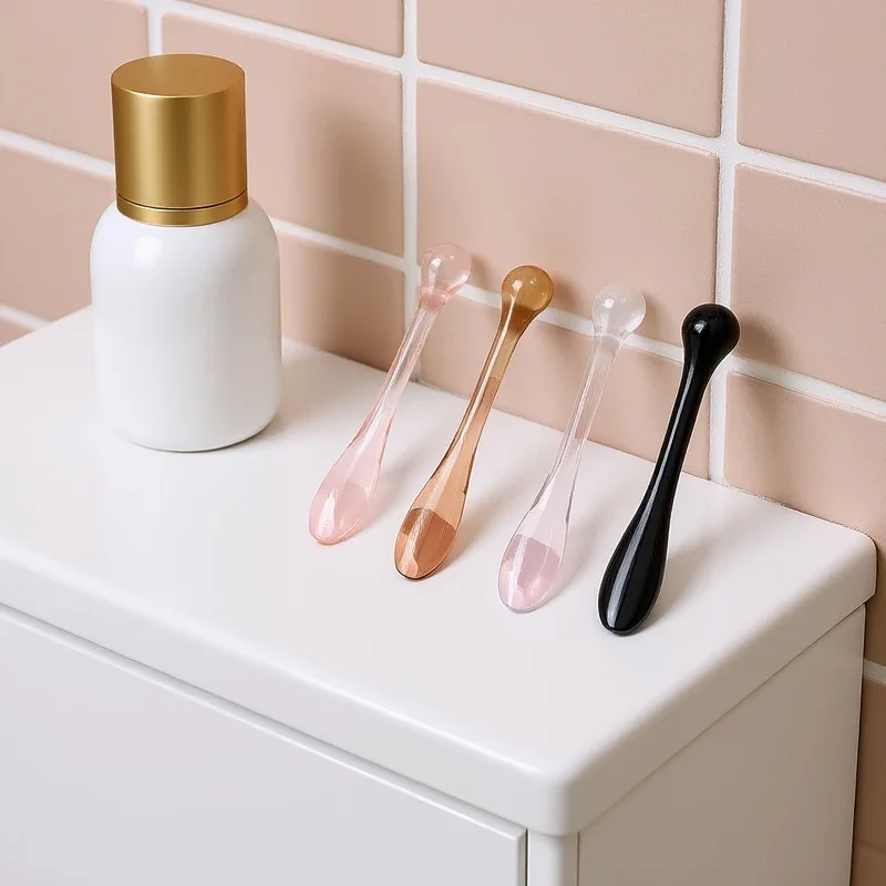 1/3 pçs espátulas cosméticas acrílicas e conjunto de colher com caixa para máscara de creme facial mistura de lama ferramentas de beleza rolo aplicador facial