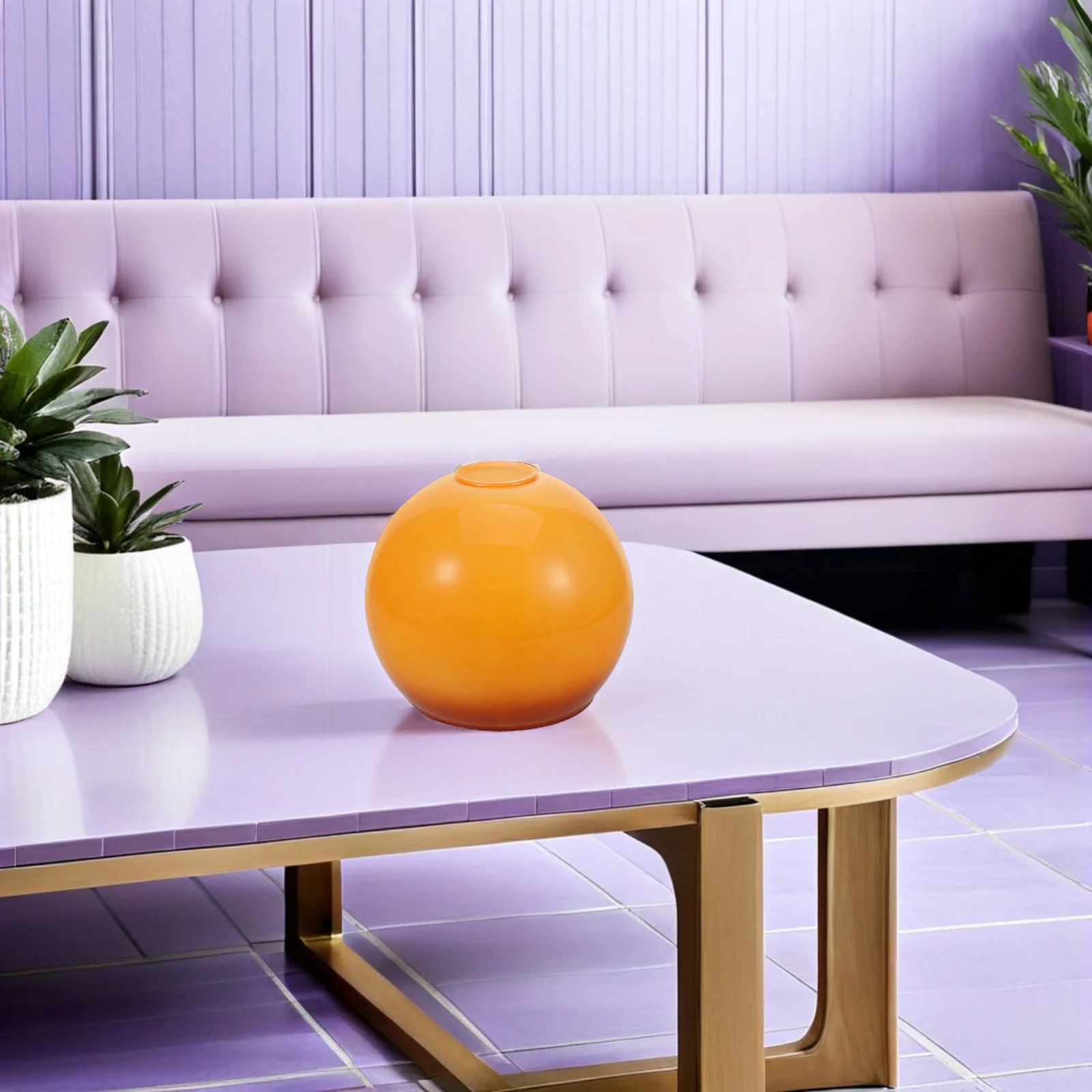 

Glass Globe Lampshade Replacement E27 Dual Hole Round Ball Pendant Light for Dining Room Soft Warm Light Decorative Cover