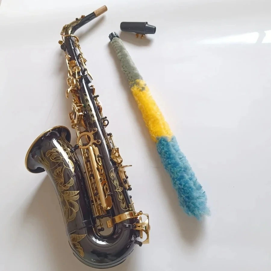 2026 New Super performing E-flat Alto saxophone musical instrument black R54 Model brass Sax with accessories