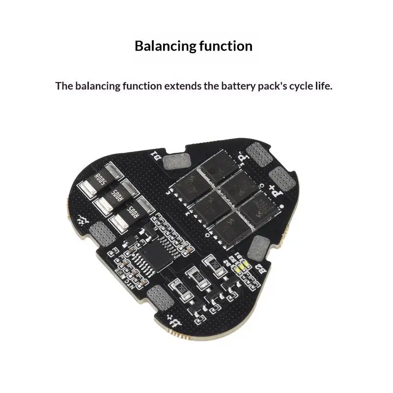 Smart 3S 60A BMS for 18650 Li-Ion Batteries with Balancing Maximizing 11.1V Output Efficiency
