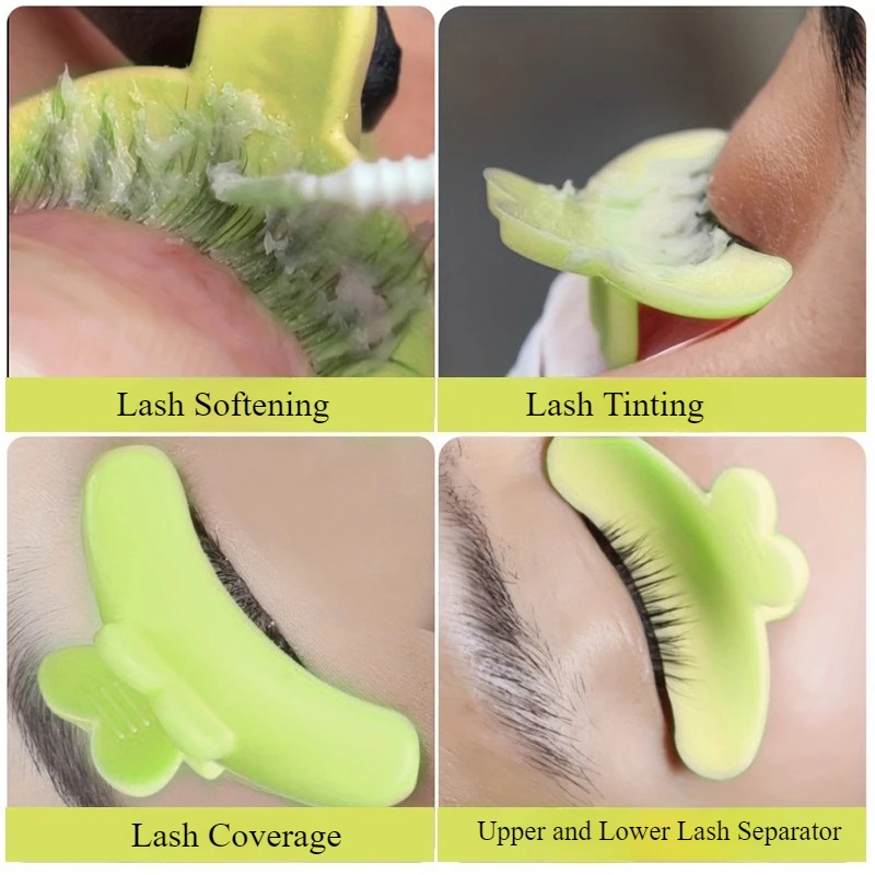 1pc Reusable Eyelash Lift Pads - Anti-Slip Base & Anti-Shedding Technology, Lash Perm Curler with Rods for Lash Tinting