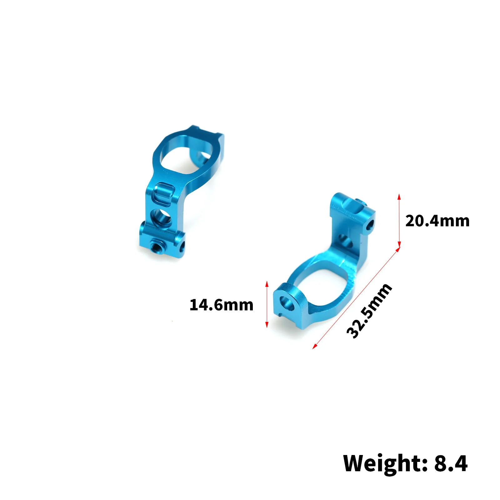 TAMIYA TT-02 SRX TRF420 TA07 RC용 알루미늄 합금 C 시트 # TATT-081BU RC 자동차 금속 업그레이드 OP 액세서리 부품