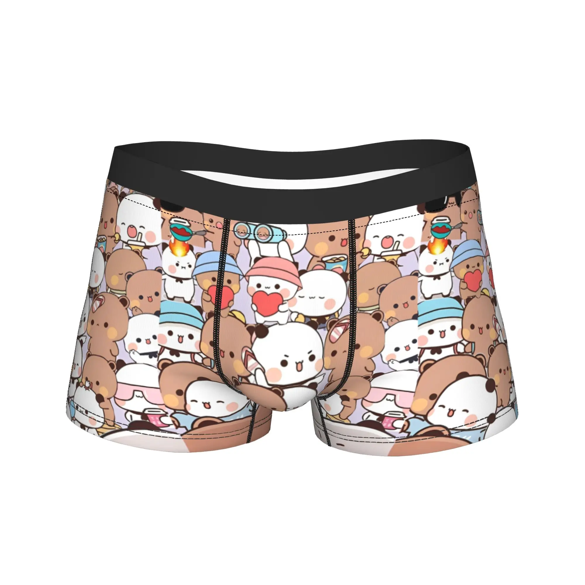 

Bubu and Dudu Kawaii Cartoon Couple Bears Boxers Gag Gift For Men Fun Underwear Boxer Underpants