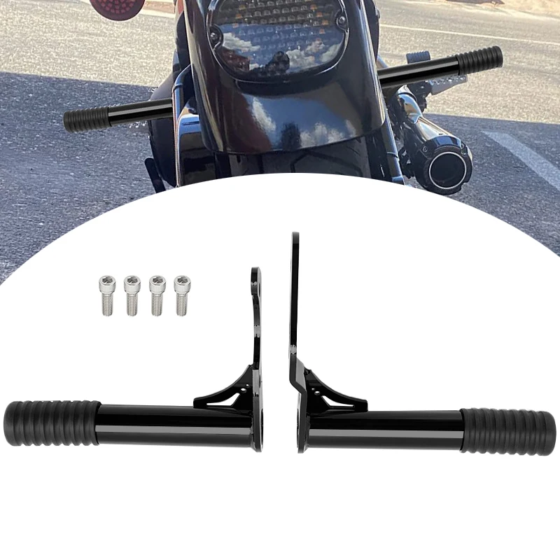 

Motorcycle Rear Passenger Highway Engine Guard Crash Bar Black For Harley Softail Low Rider Street Bob FXBB FXLRS FXLR 2018-up