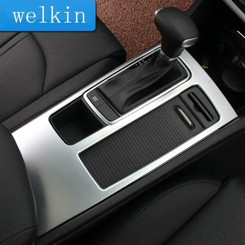 WELKINRY For Kia K5 JF 4th Generation 2016-2020 Optima Car Stick Gear Shift Level Table Base Pedestal Cover Trim