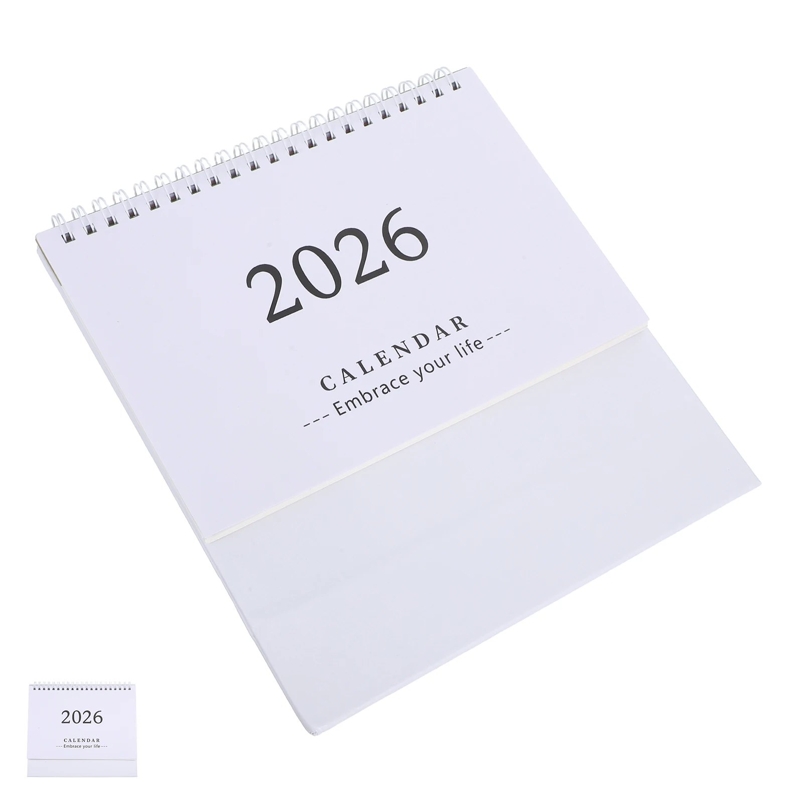

2026 Desktop Compact Foldable Stand Up Small Desk 2025-2026 Mini Monthly Planner Office Home Thick Paper 18-Month